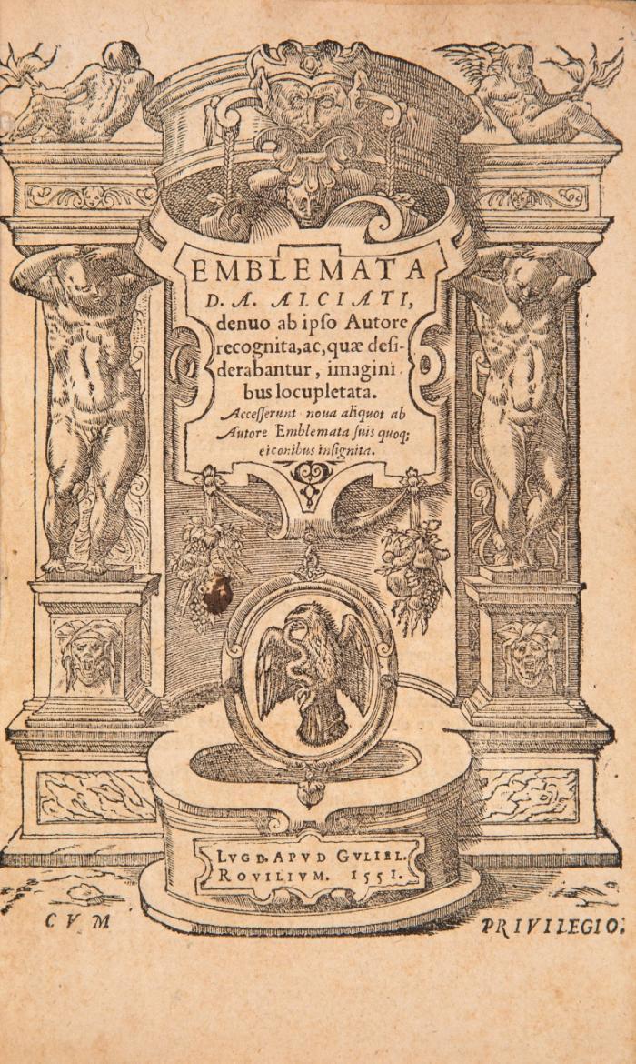 Emblemata D. A. Alciati, denuo ab ipso Autore recognita, ac, quae desiderabanitur, imaginibus locupletata.