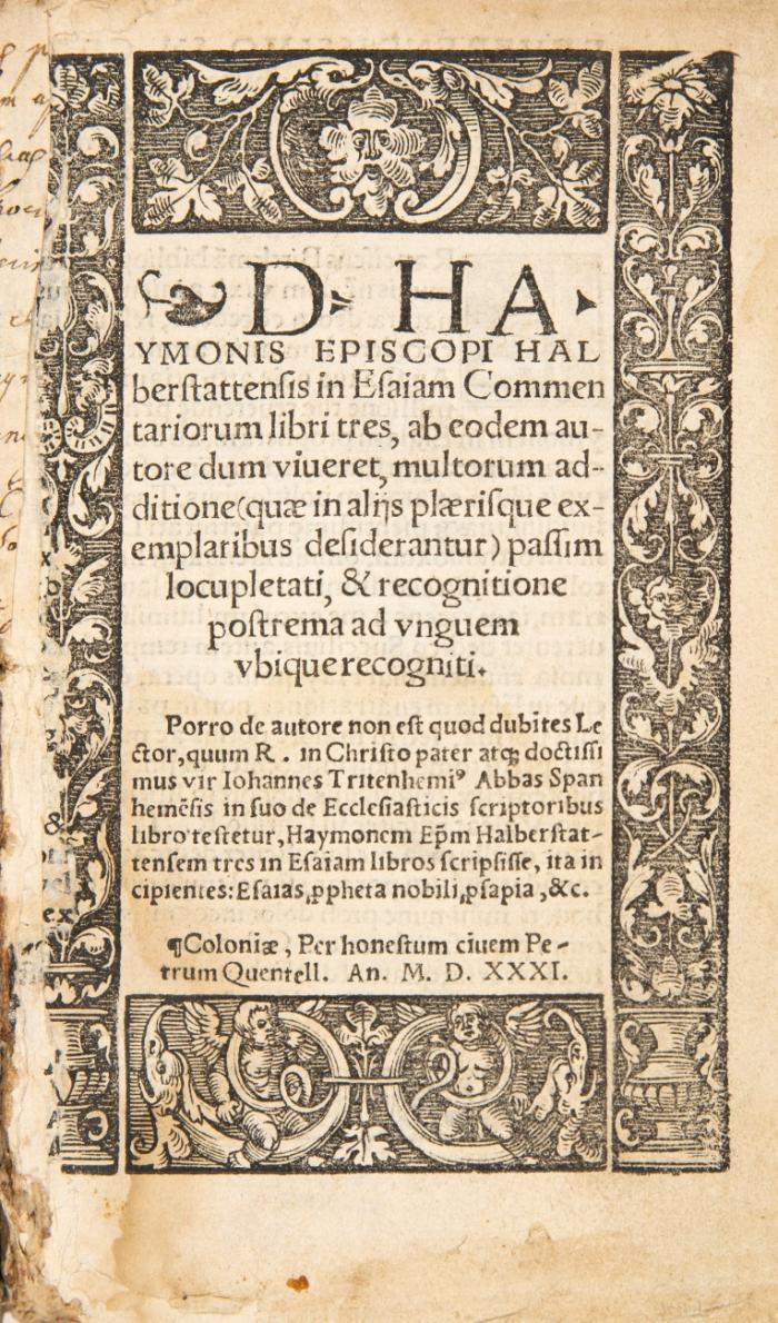 In Esaiam Commentariorum libri tres.