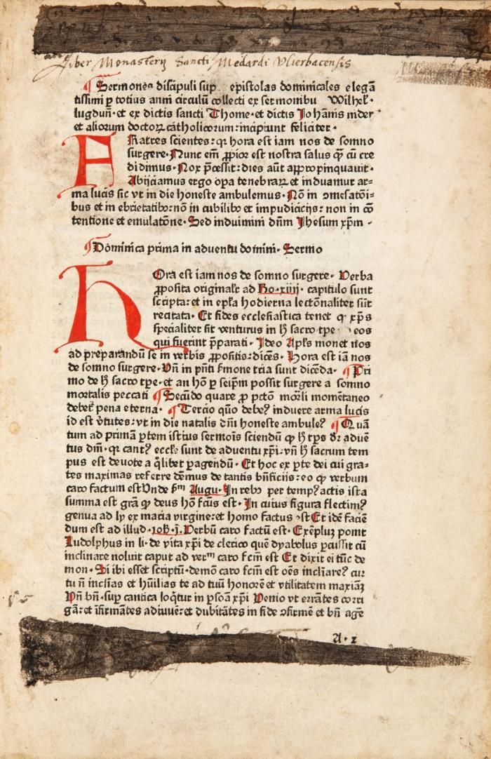 Sermones discipuli super epistolas dominicales elegantissimi per totius anni circulum collecti ex sermoni[bus] Wilhel[mi] Lugdunensis et ex dictis sancte Thome.