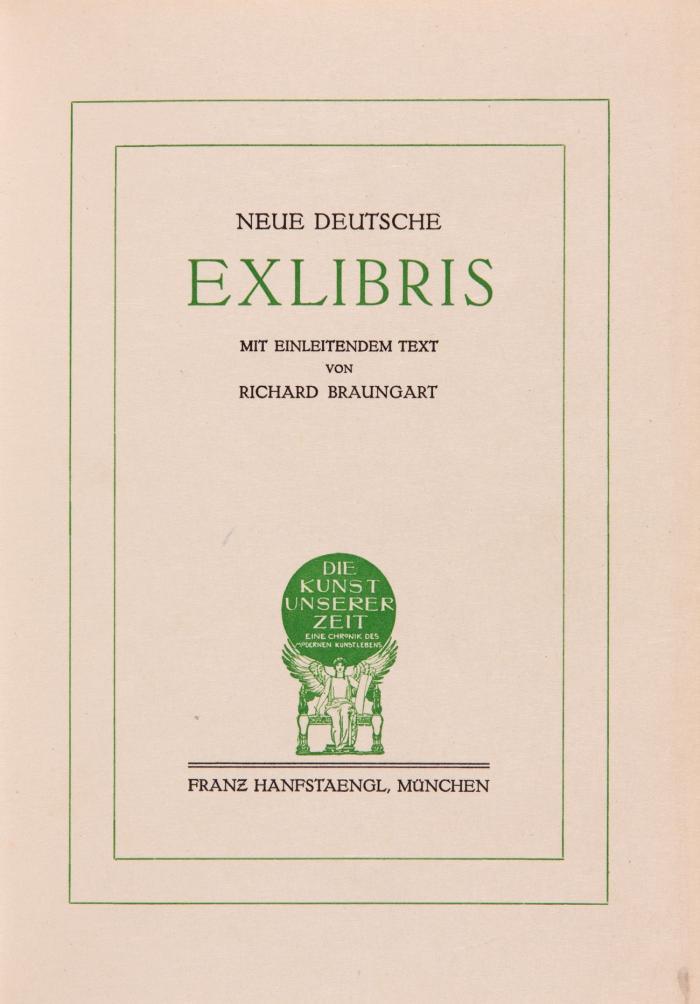 Neue deutsche Exlibris.