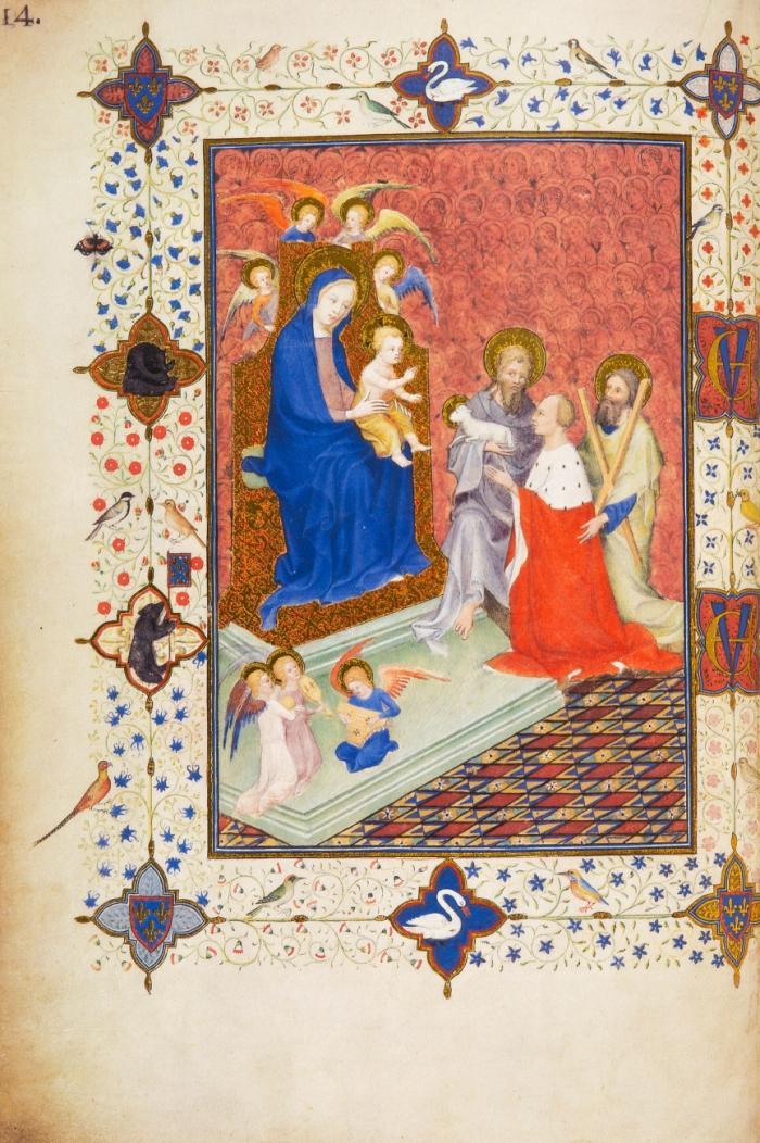 Heures de Bruxelles. Ms. 11060-61 Bibliothèque Royale Albert I<sup>er</sup> Bruxelles.