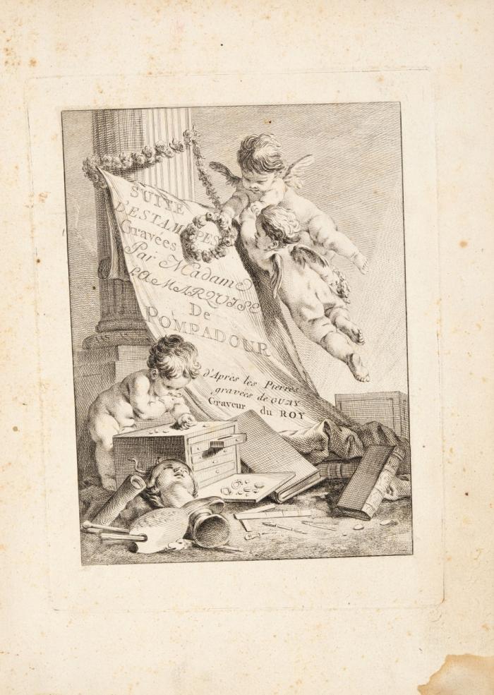 Suite d'estampes gravées. D'après les Pierres gravées de Guay, graveur du Roy.
