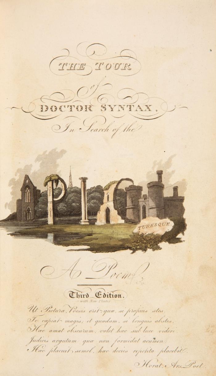 The tour of Doctor Syntax. A poem. 3 Bde. Band I in 3. Aufl.
