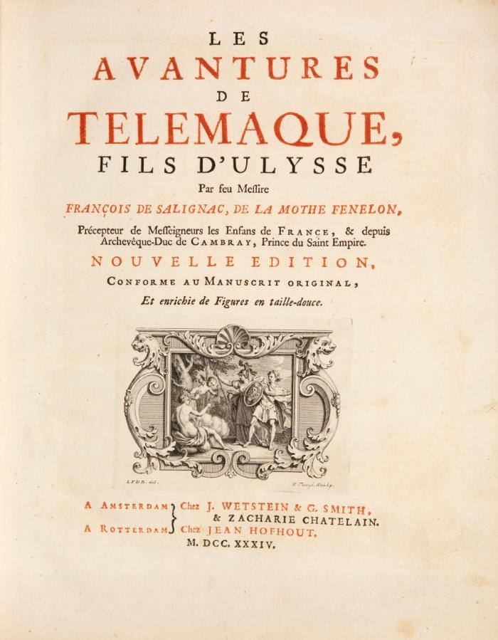 Les Avantures de Telemaque, fils d'Ulysse. 2 Tle. in 1 Bd.