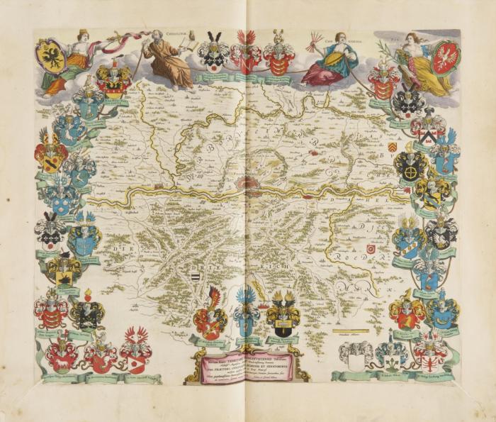 Parte del Atlas Mayor, o Geographia Blaviana que contiene las cartas y descripciones de Alemania. (= Teil 3 des Atlas Major: Deutschland),
