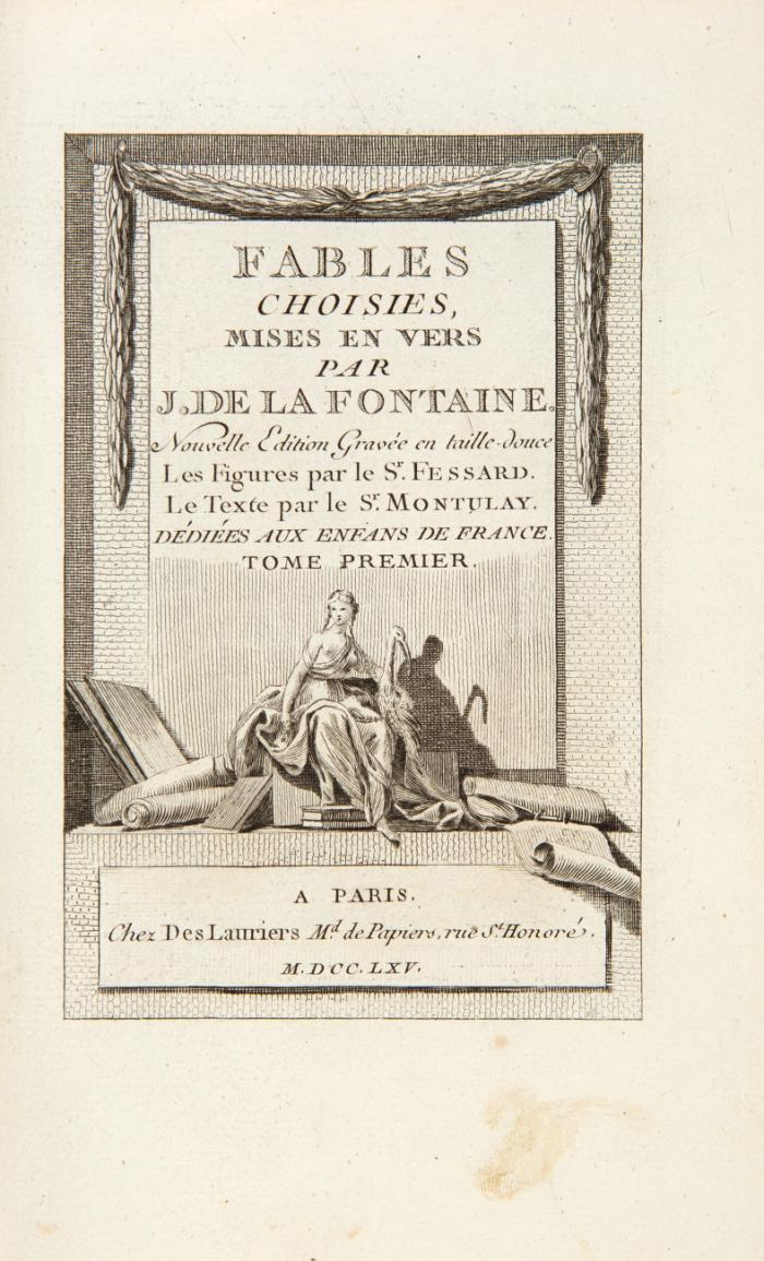 Fables choisies, mises en vers. Nouvelle édition gravée en taille-douce. 6 Bde.