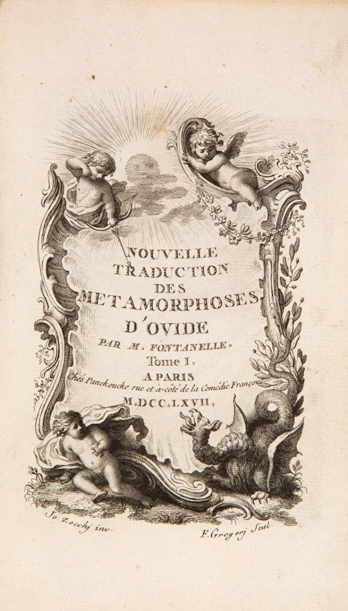 Nouvelle traduction des métamorphoses ... par M. Fontanelle. 2 Bde.