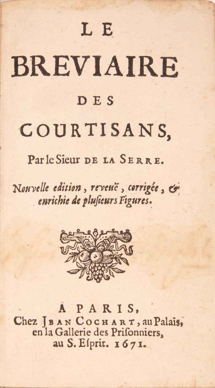 Le Bréviaire des Courtisans.