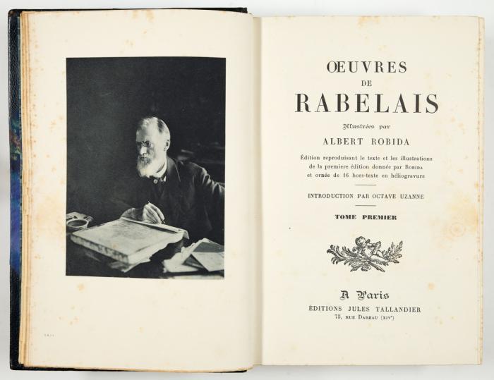 Oeuvres. Illustrées par Albert Robida. Édition reproduisant le texte et les illustrations de la première édition donnée par Robida et ornée de 16 hors-texte en héliogravure. 2 Bde.