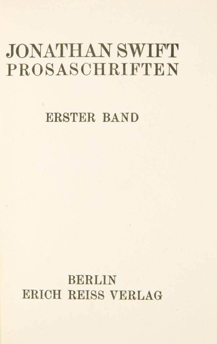 Prosaschriften. Herausgegeben, eingeleitet und kommentiert von Felix Paul Greve. 4 Bde.