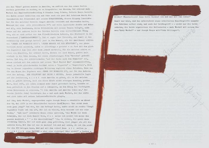 DAS WARHOL-BEUYS-EREIGNIS  1979