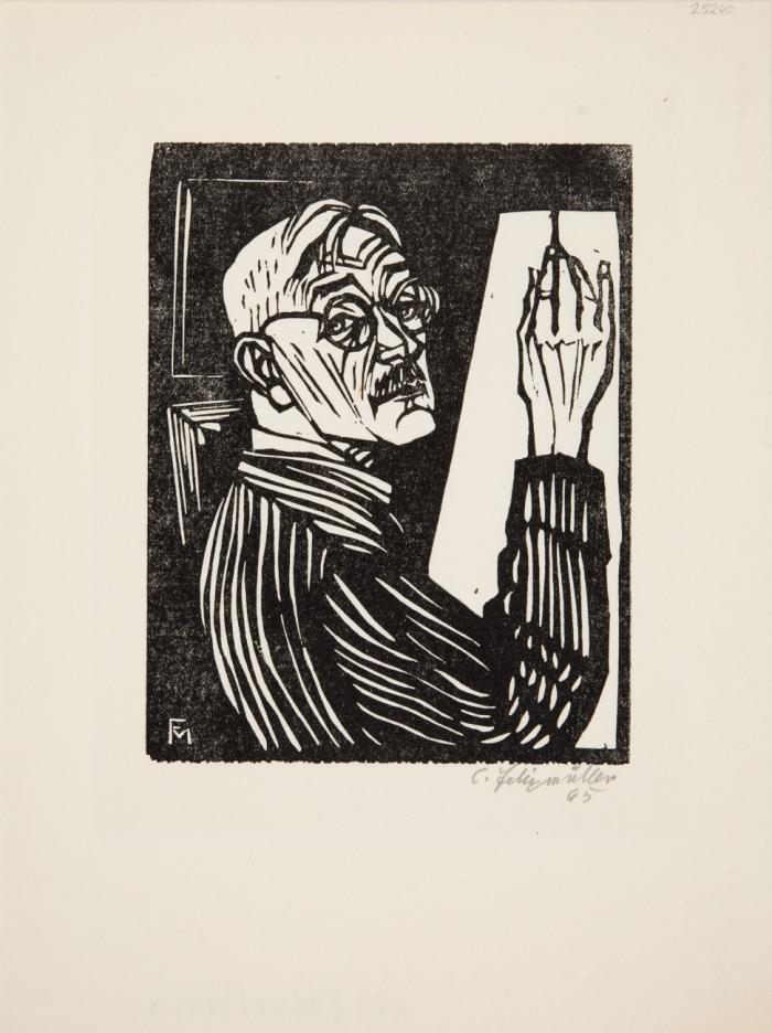 SELBSTBILDNIS MIT ZEICHNENDER HAND (II) 1965 / SELBSTBILDNIS MIT PINEL UND PALETTE 1967 / SELBSTBILDNIS MIT PALETTE AN DER STAFFELEI 1972 / SELBSTBILDNIS AN DER STAFFELEI 1974