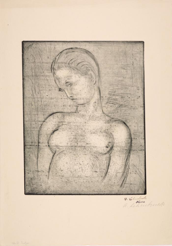 WEIBLICHER TORSO, KOPF GENEIGT