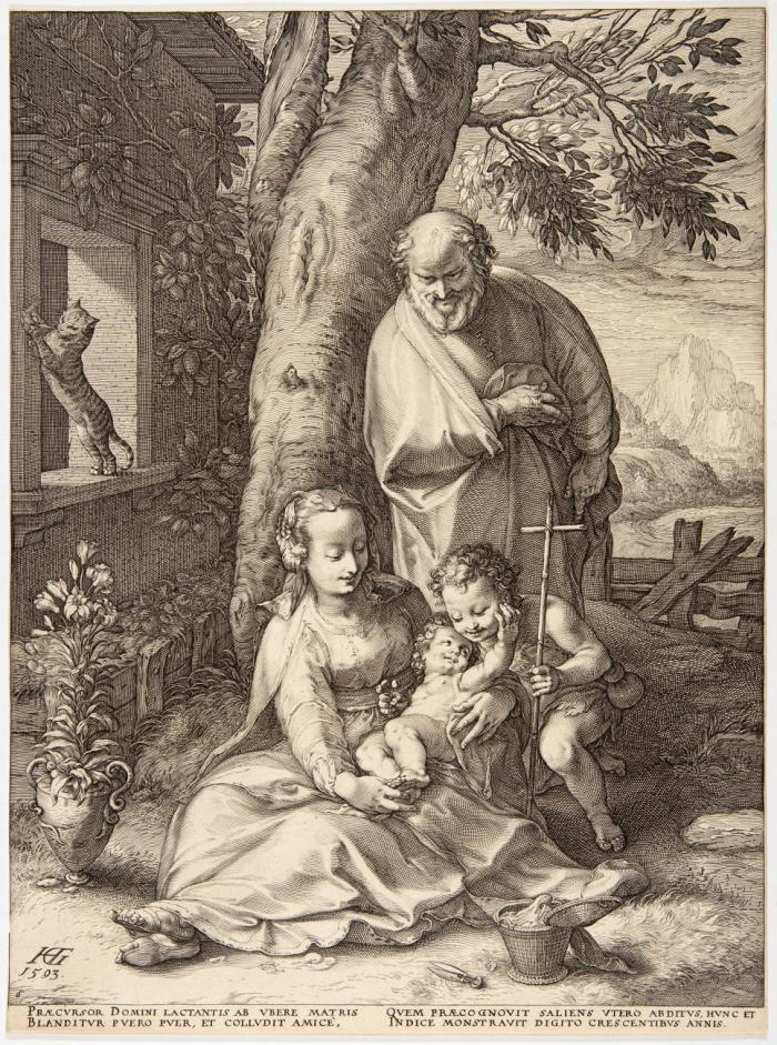 Die Heilige Familie mit dem Johannesknaben.