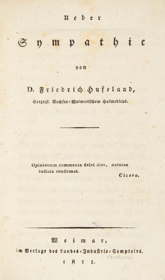 Ueber Sympathie.