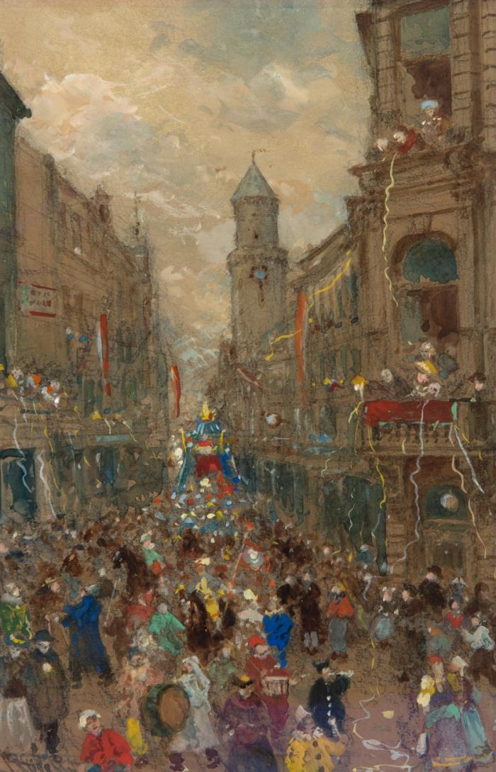 KARNEVALSTREIBEN IN DER KÖLNER ALTSTADT