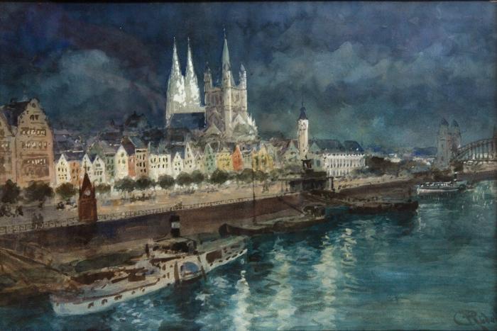 BLICK AUF DAS ABENDLICHE KÖLN