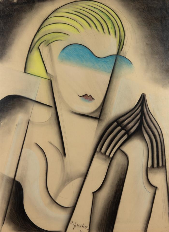 FRAU MIT BRILLE