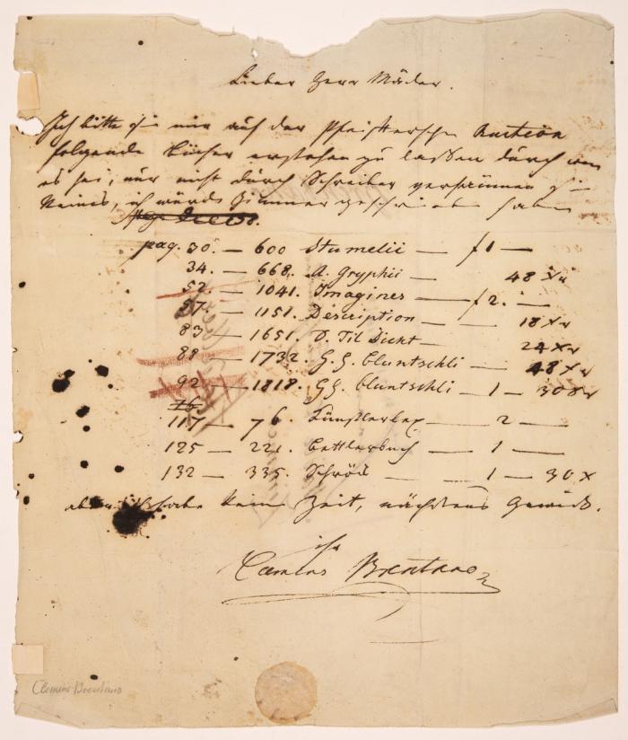 E. Brief m. U.