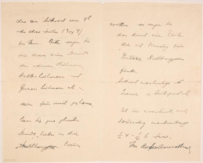 E. Brief m. U.