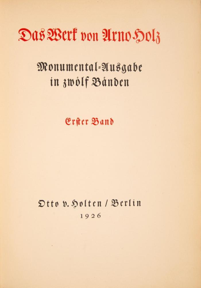 Das Werk. Monumental-Ausgabe in zwölf Bänden. 12 Bde.
