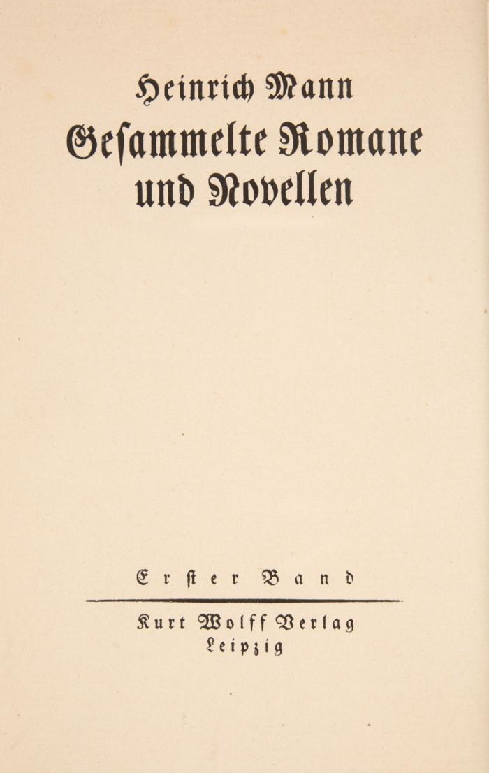 Gesammelte Romane und Novellen. 10 Bde.