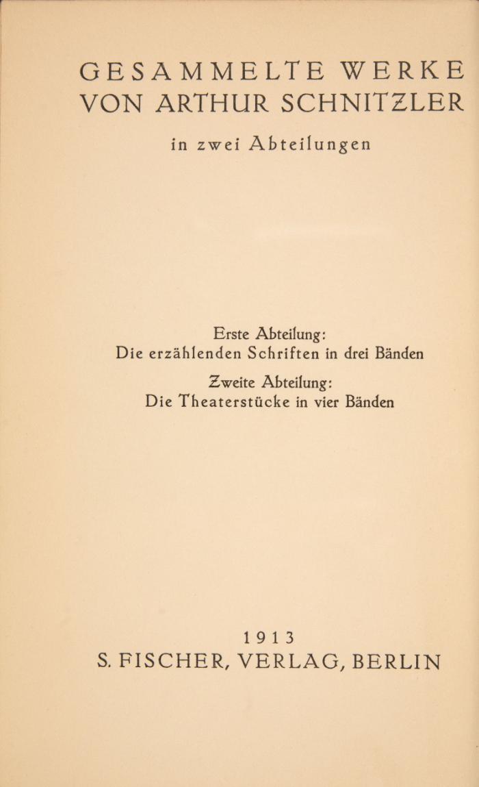 Gesammelte Werke in zwei Abteilungen. 7 Bde.
