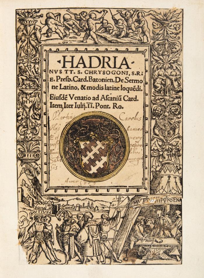 De Sermone Latino, & modis latine loquendi. Eiusdem Venatio ad Ascanium Card. Item Iter Julij II. Pont. Ro.