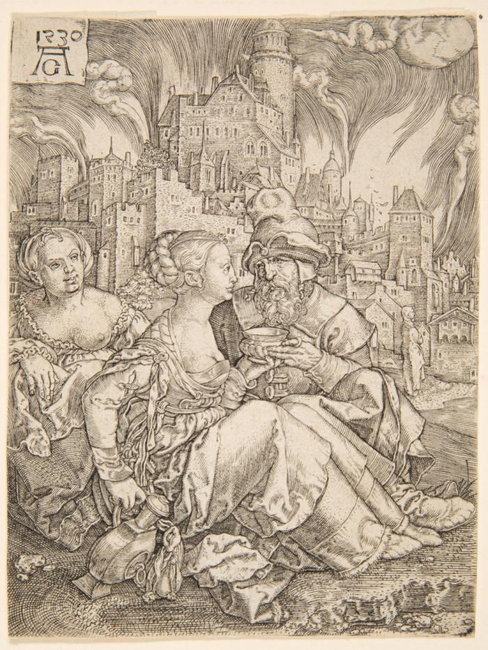 Lot und seine Töchter. 1530.