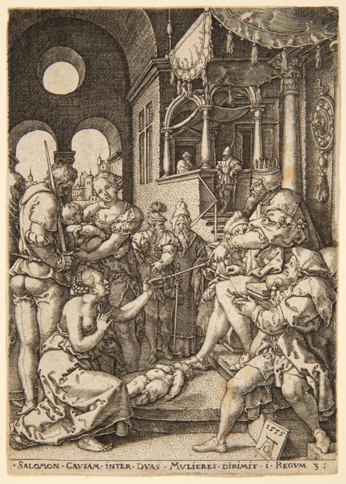 Das Urteil Salomons. 1555.