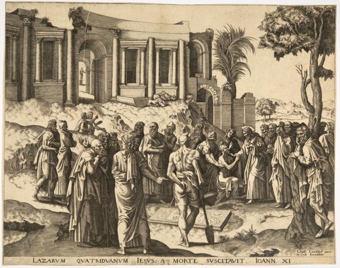 Die Auferstehung des Lazarus.