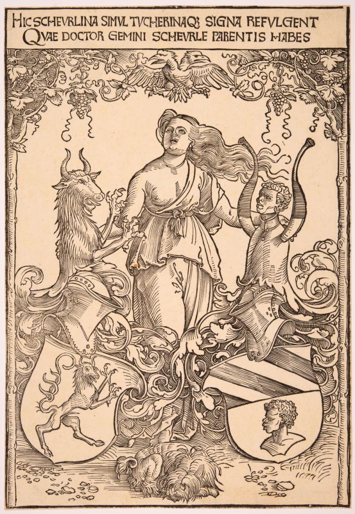 Wappen der Scheurl und Tucher.