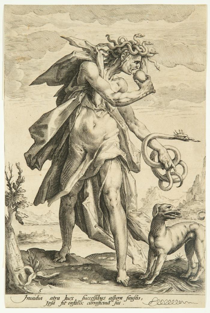 Völlerei / Wollust / Zorn / Neid / Habgier / Trägheit.