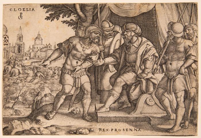 Cloelia und der etruskische König Porsenna.