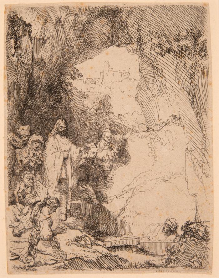 Die Auferweckung des Lazarus, kleine Platte.
