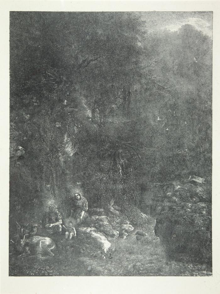 La sainte famille aux cerfs.