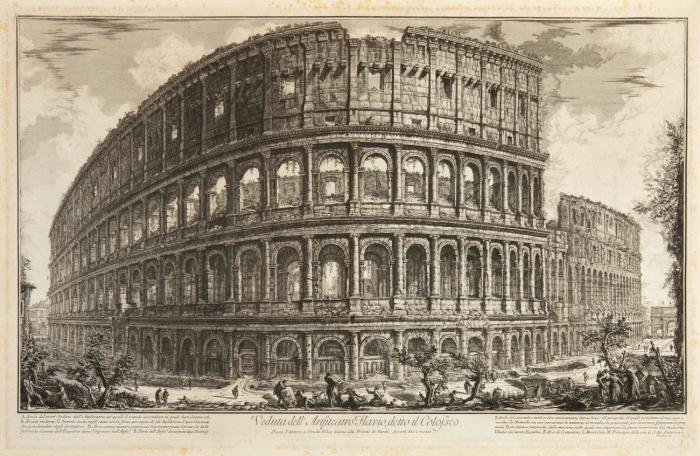 Veduta dell Anfiteatro Flavio, detto il Colosseo.