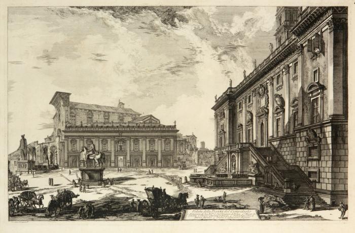Veduta della Piazza del Campidoglio.