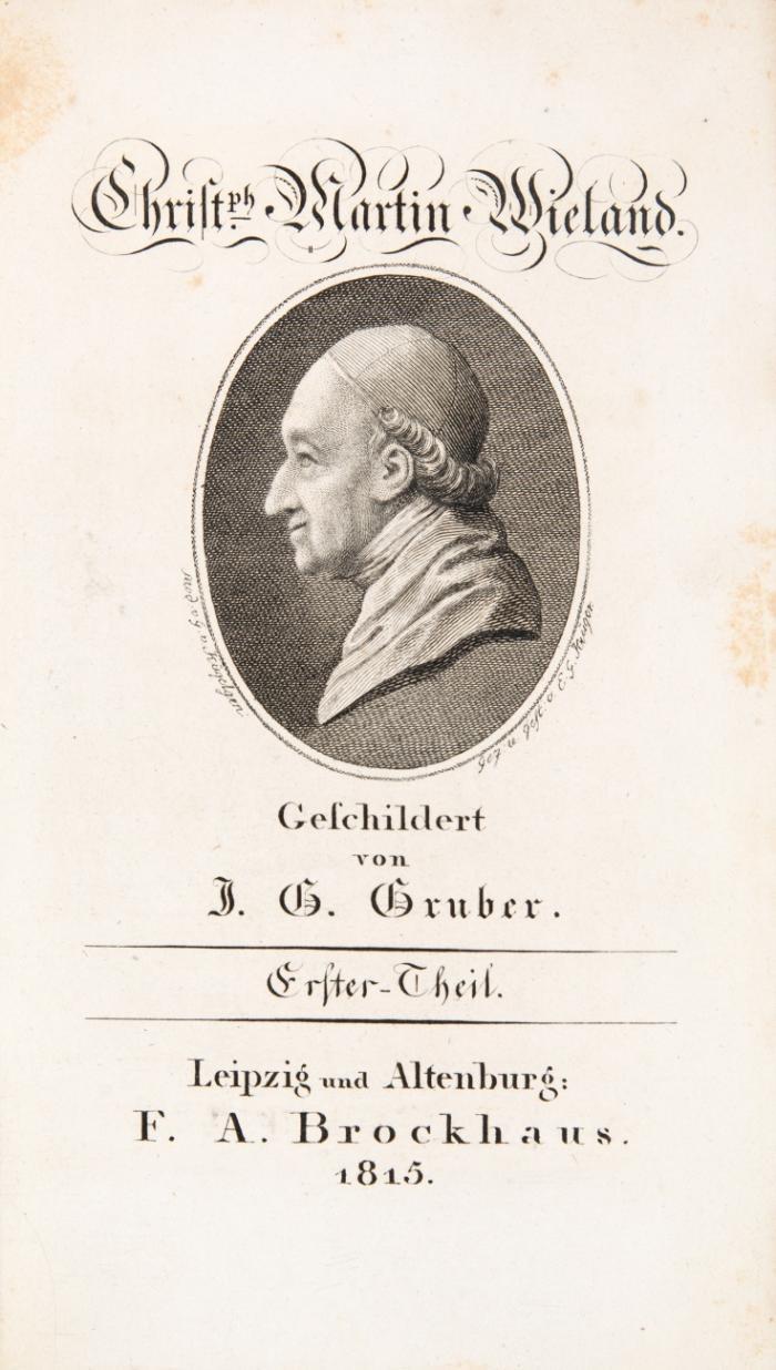 Christoph Martin Wieland geschildert von Gruber. 2 Bde.