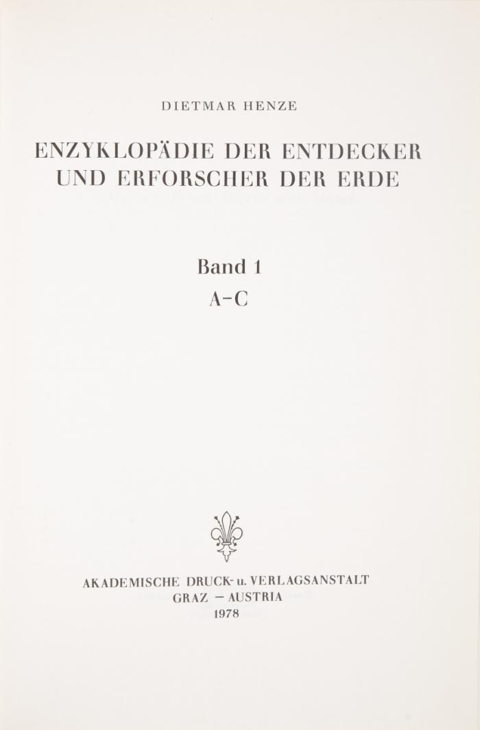 Enzyklopädie der Entdecker und Erforscher der Erde. 5 Bde.