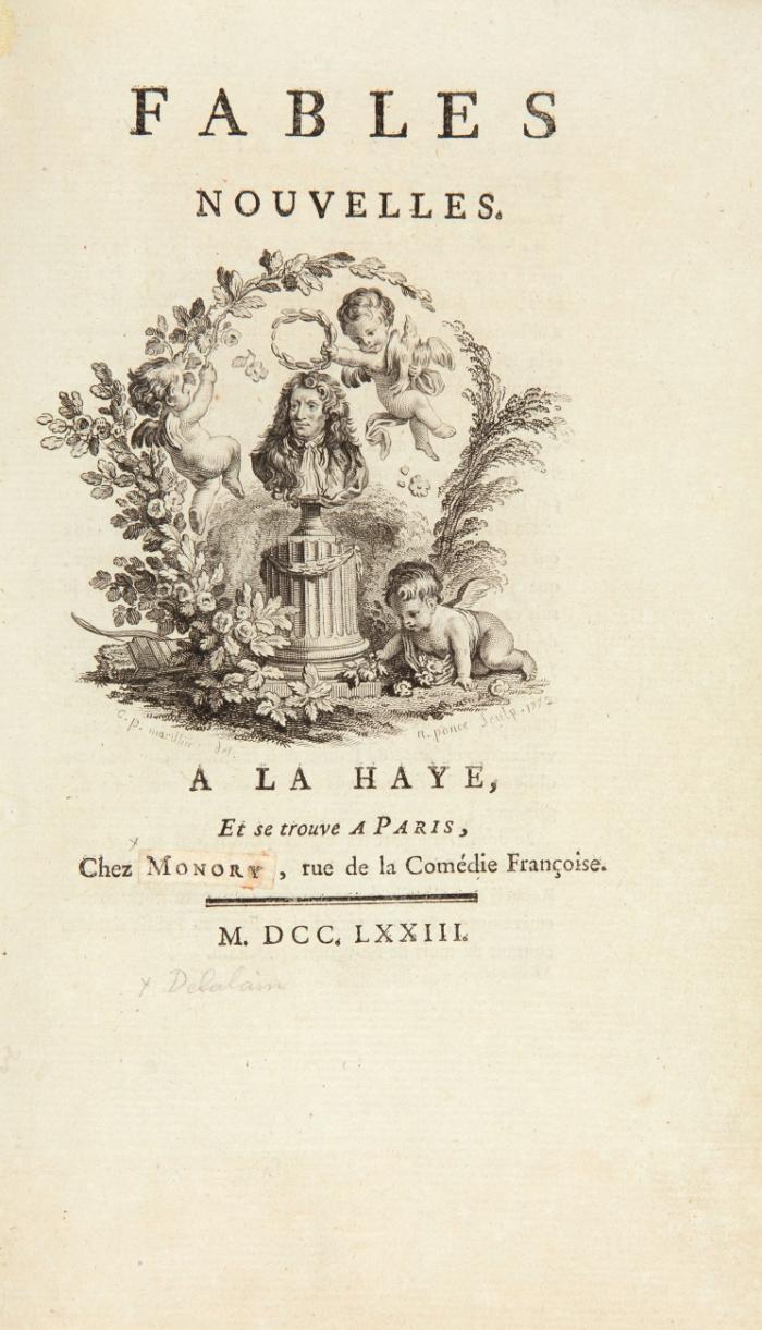Fables nouvelles. 2 Bde. (4 Teile) in 1 Bd.