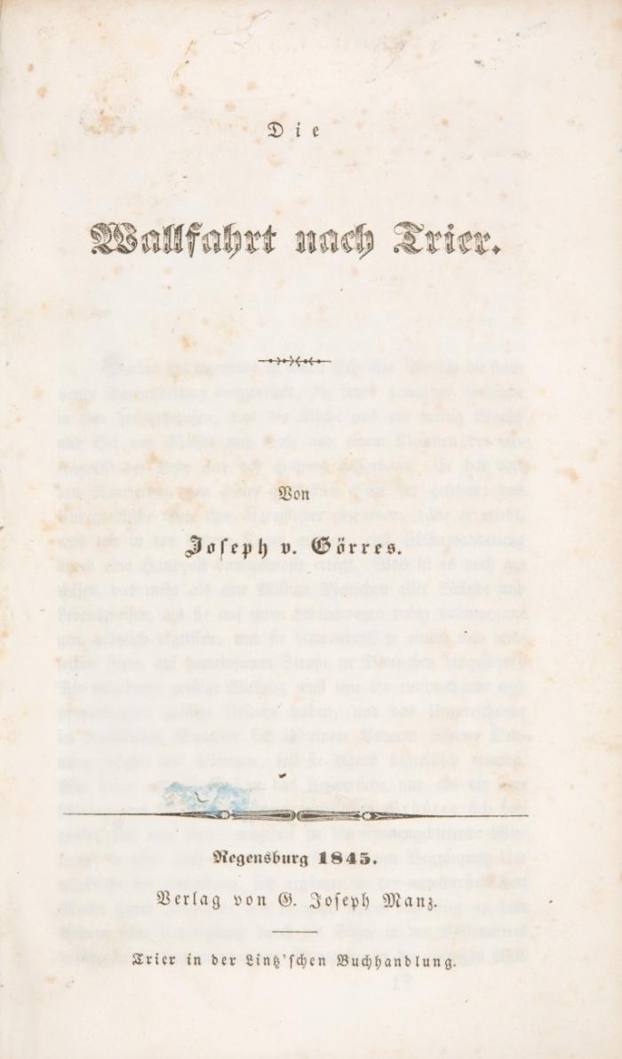 Die Wallfahrt nach Trier.