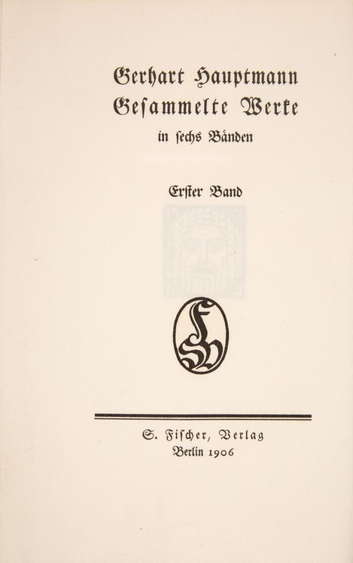 Gesammelte Werke in sechs Bänden. 6 Bde.
