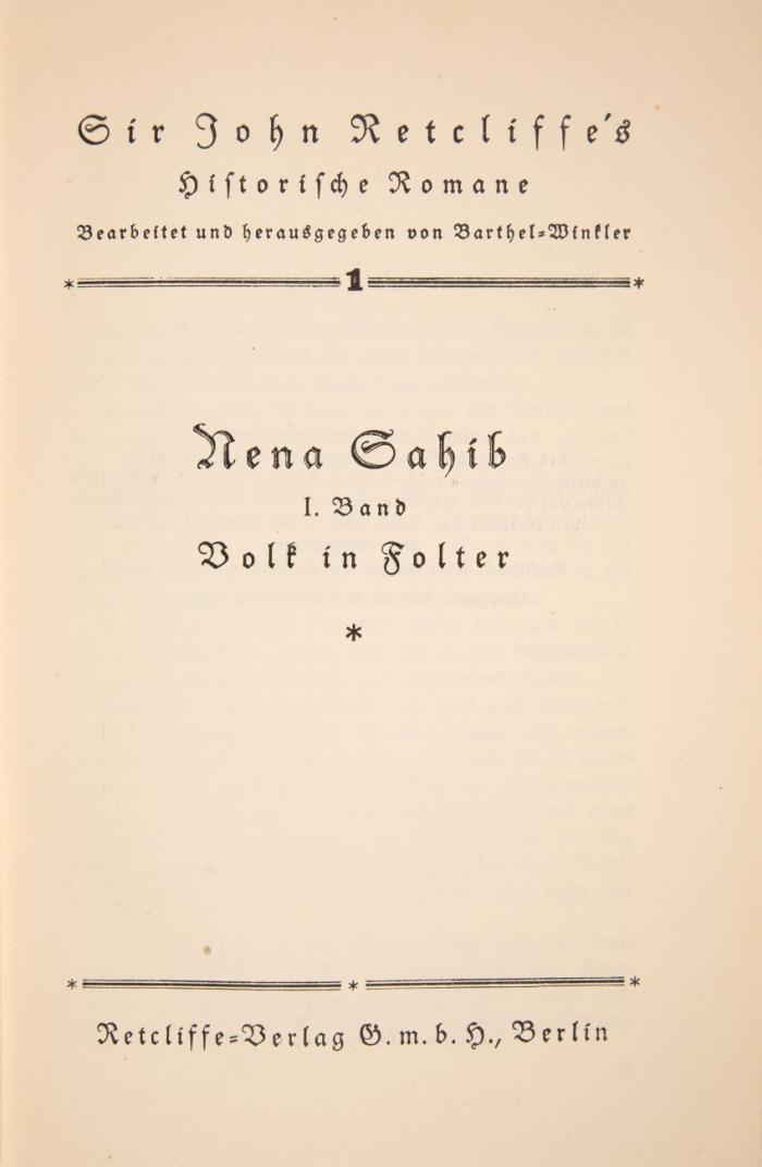 Historische Romane. Bearb. und hrsg. von Barthel-Winkler.