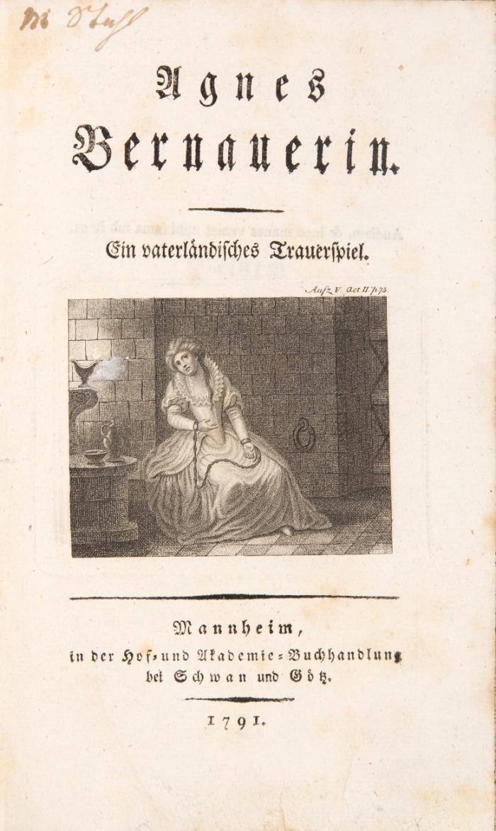 Agnes Bernauerin. Ein vaterländisches Trauerspiel. (Neue Aufl.)