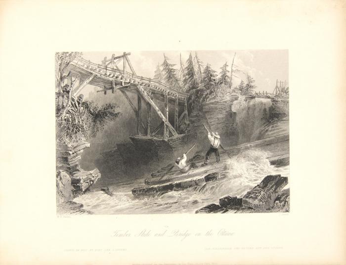 Candian scenery illustrated. From drawings by W(illiam) H(enry) Bartlett. 2 Bde.