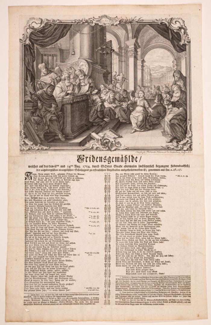 Augsburg. - Sammelband mit den Friedensgemälden der Jahre 1654-1717.