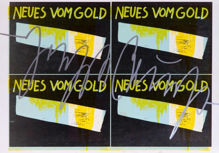 HALBIERTES FILZKREUZ ÜBER KÖLN 1977 /NEUES VOM GOLD
