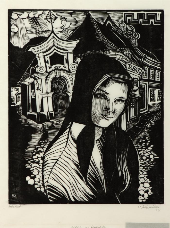 DAS MÄDCHEN VON PRACHATITZ 1924 / DORFSTRASSE TAUTENHAIN IM WINTER 1956