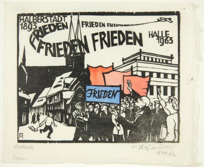 Neujahrsgruss 'Über uns Fortuna - Mit uns die Kunst' 1930-32 /  Neujahrskarte für 1963 1962 /  Neujahrsgruss für 1965 1964 /  Neujahrsgruss für 1968 1967